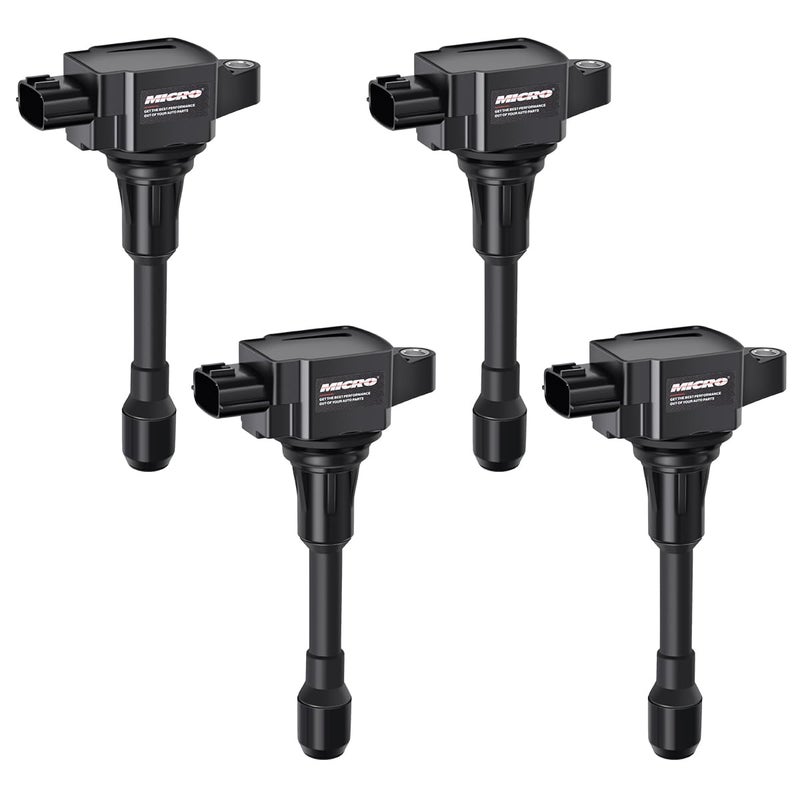 Micro Set of 4 Ignition Coils Compatible With Nissan Altima Sentra Cube Rogue Pathfinder Infiniti FX50 M56 Q70L QX60 L4 V8 UF549 22448-JA00A - Image 2